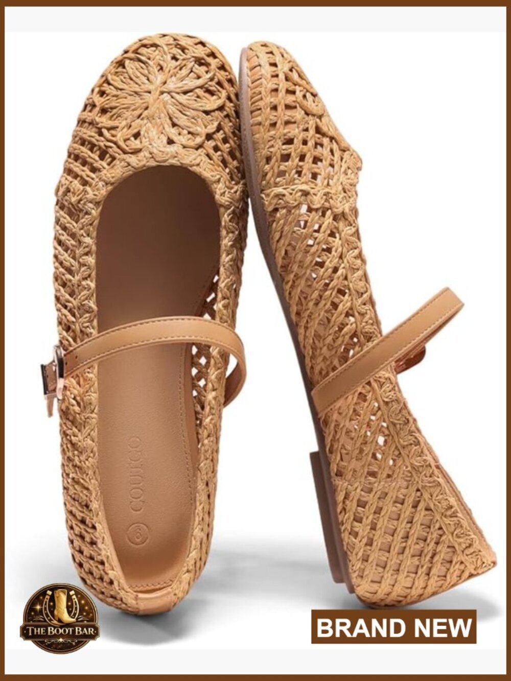 Mary Jane Woven Flats Dressy Comfortable Slip On Shoes